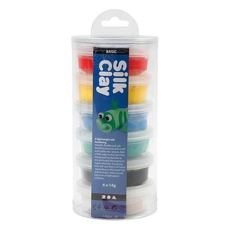 Set per modellare Silk Clay® - Colori primari - 6 x 14 g - 2