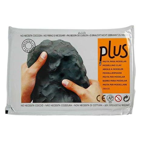 Argilla naturale da modellare nera 1 kg - Creotime - Pasta da modellare -  Giocattoli