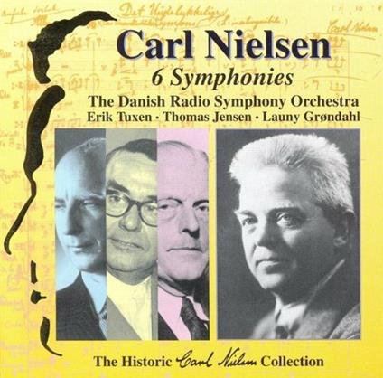 6 Symphonies - CD Audio di Carl August Nielsen