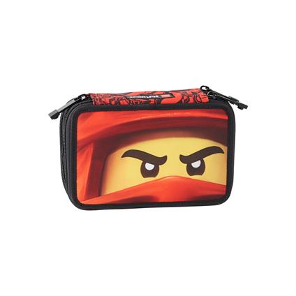 Astuccio 3 zip  con contenuto fila lego® ninjago® rosso