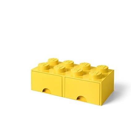 LEGO Storage Brick 8 con cassetti, Giallo