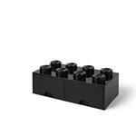 LEGO L4006BL.00 Storage Brick 8 con cassetti, nero