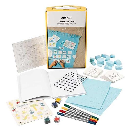 Kit fai da te - Puzzle, quaderno e gioco Divertimento estivo