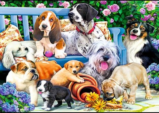 Puzzle da 1000 Pezzi - Dogs in the garden - 3
