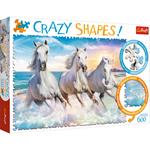 Puzzle da 600 Pezzi. Crazy Shapes: Galloping among the Waves