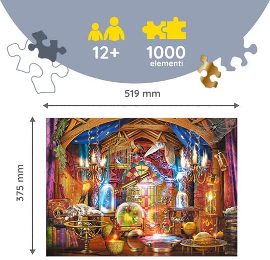 Puzzle da 1000 Pezzi Woodcraft - Stanza Magica - 4