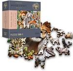 Puzzle da 501 Pezzi Woodcraft - Felini nella Giungla