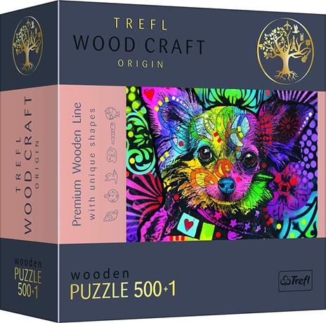 Puzzle da 501 Pezzi Woodcraft - Cucciolo Colorato - 2
