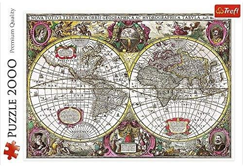 Puzzle da 2000 Pezzi - A New Land and Water Map of The Entire Earth, 1630 - 6