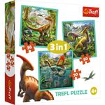 Trefl Puzzle 3w1 NiezwykLy Lwiat dinozaurAlw [Puzzle]