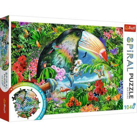 Puzzles - 1040 - Spiral Puzzle - Tropical animals - 2