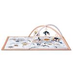 kk Kinderkraft Tapetto Gioco 3in1 TIPPY, Tenda Tepee, Palestrina educativa, Tappetino con Archi, Giocattoli, Facile da Pulire