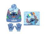 Disney Stitch Scalda Collo Cappello Guanti Set Disney