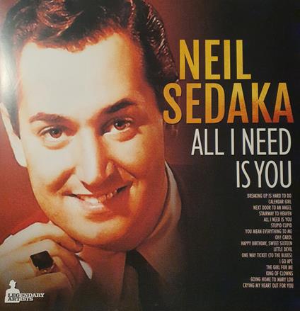 All I Need Is You - Vinile LP di Neil Sedaka