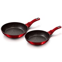 Berlinger Haus Burgundy Set di Padelle Induzione 22 - 26 cm in Alluminio  Antiaderente Marmo senza PFOA Rosso - Berlinger Haus - Idee regalo