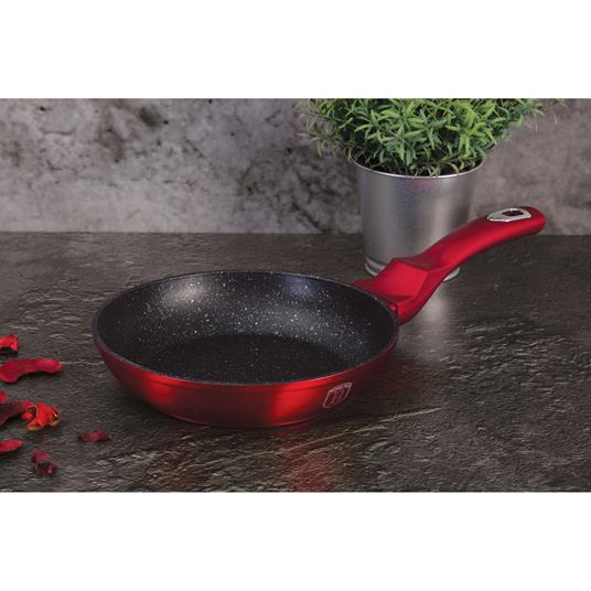 Berlinger Haus Burgundy Set di Pentole Induzione 6-Piece Alluminio  Antiaderente 2 Casseruoli 1 Padelle Rosso