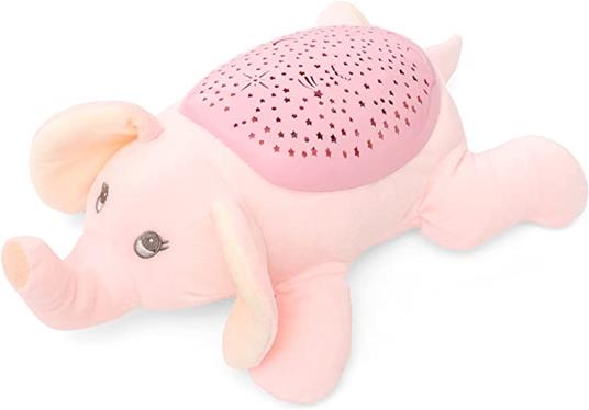 Luce Notturna Bambini Lampada Proiettore Per Neonati Ricaricabile Regalo Colori Notte Peluche Per Neonato Portatile Compleanno luci Comodino Cameretta Sensore Camera Nanna Lucina mesi (Elefantino)