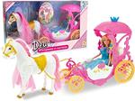 Carrozza Cenerentola Giocattolo Grande Da Bimba Bambini di Giocattolo Anni Accessori Bambola da Cavallo Disney Elsa Giocattoli Carrozza Principessa Playset Rosa