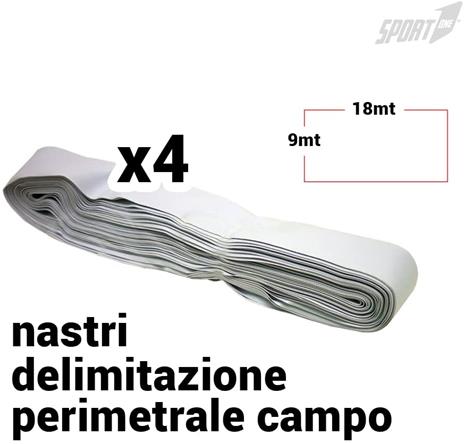 Rete da pallavolo per Giardino Professionale con Pali Alta Altezza Massima 220cm Portatile per Bambini e Adulti - 3