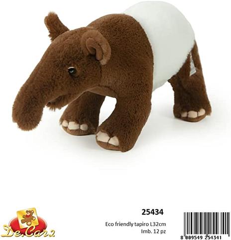 Tapiro Peluche peluche di bambini 32 cm Tapiro Republic cm Animali regali Cuddlekins asiatico regalo mini malese bambola morbido coccolone Multicolore della Giocattoli Kirby - 2