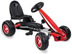 Go Kart a Pedali Per Bambini Bambini Pedali Kart Sedile Go-Kart 3-8 Anni Regolabile Giocattolo GoKart rosso con Freno Massimo 30 kg Misura 83x48x50 cm