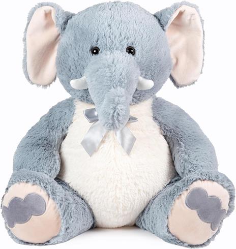 Elefante Peluche Grande Gigante Maxi 100 Cm seduto Giocattolo Per Bambini Peluche Gigante per Bambini e Adulti - 2