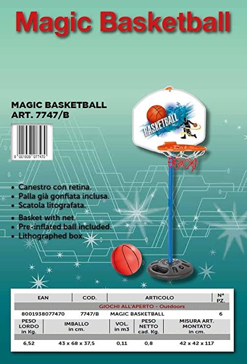 Canestro da Basket Bambini Mini Regolabile CM Interno Camera Giochi Esterno Altezza Pompa Giocattolo Giocattoli Pallacanestro di Interni Portatile Gioco (Piccolo) - 2