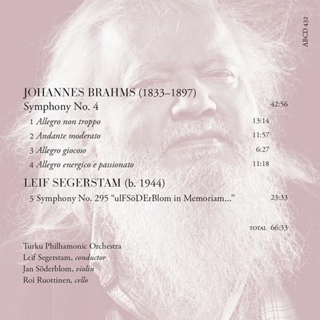 Brahms Iv Segerstam - CD Audio di Leif Segerstam - 2