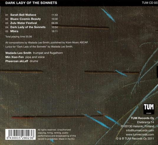 Dark Lady of the Sonnets - CD Audio di Wadada Leo Smith - 2