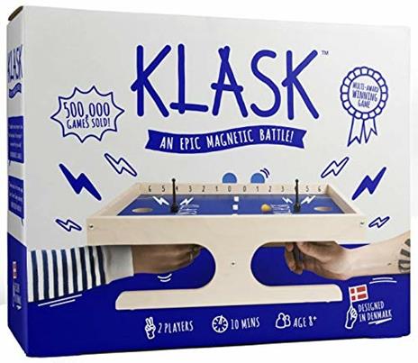 Klask Gioco Magnetico di Abilità, Divertimento per Tutta la Famiglia, per Bambini da 8+ Anni