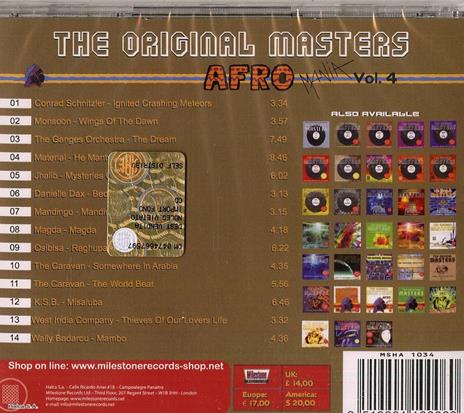 The Original Masters. Afro Mania vol.4 - CD Audio - 2