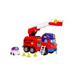 Pompiere Super Wings Transformable Rescue Riders Truck + 1 Zoey Figurine
