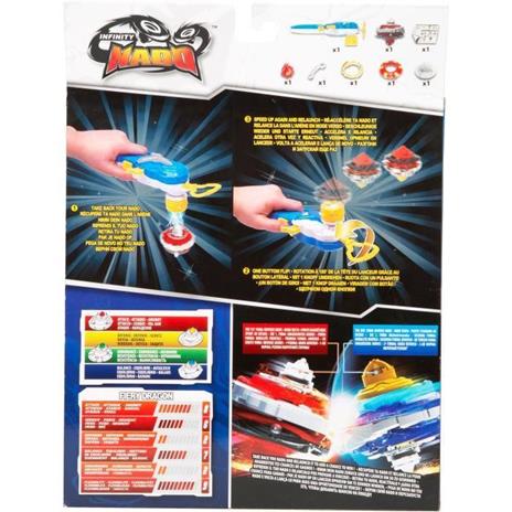 INFINITY NADO TOUPIE WITH REVERSIBLE MAGNETIC LAUNCHER FIERY DRAGON Nuovo Nado Non-Stop Battle Deluxe Spinner with Launcher Ma - 2