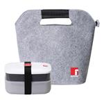 Borsa Set per il Pranzo Bergner Grigio Feltro (3 pcs)