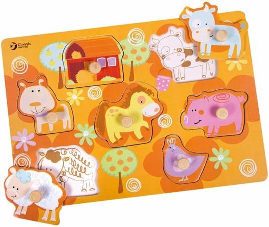 Puzzle Animali Della Fattoria (AS41473) - Classic World - Puzzle per  bambini - Giocattoli