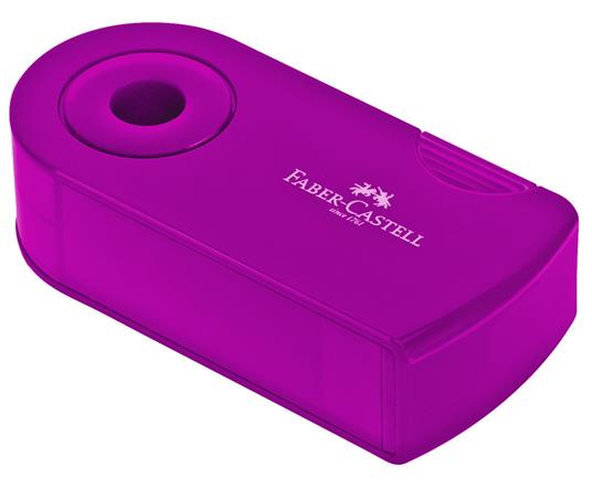 TEMPERAMATITE DUE FORI FABER CASTELL SLEEVE BLU/CELESTE - temperamatite con  serbatoio