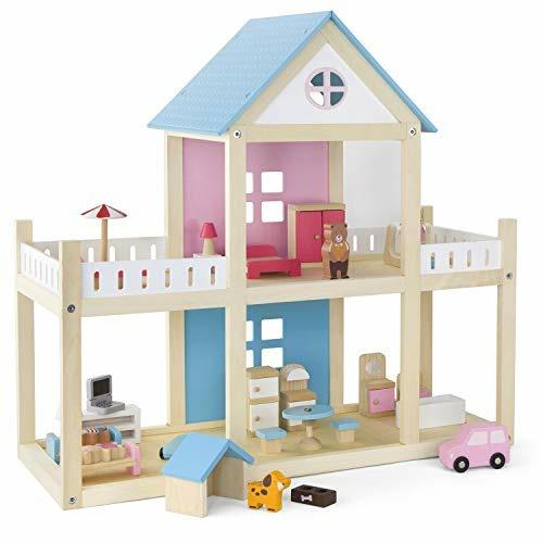 Casa Bambole in legno 60 cm Viga Toys (VG50255) - Viga Toys - Casa delle  bambole e Playset - Giocattoli | IBS