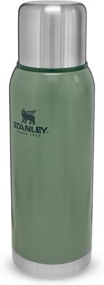 Stanley Adventure Stainless Steel Vacuum Bottle 1L / 1,1 qt Hammerton Green – Thermos per alimenti in acciaio inossidabile senza BPA - Mantiene il caldo o il freddo per 24 ore