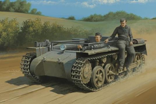 German Pz.Kpfw.1 Ausf.A Ohne Aufbau Tank 1:35 Plastic Model Kit Riphb 80144 - 2