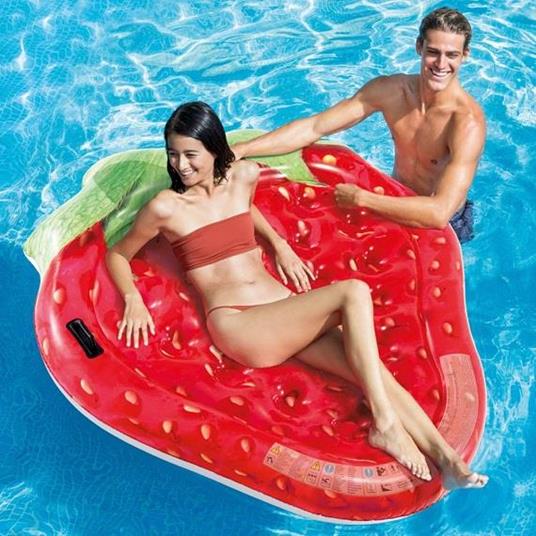 Intex 58781 galleggiante da piscina e da spiaggia Rosso Materassino galleggiante Immagine Vinile