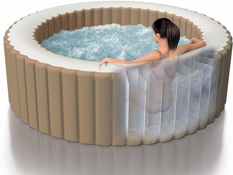 Pure Spa Bubble Massage 216x71cm 6 Posti Pompa Riscaldatore Sistema Purificazione