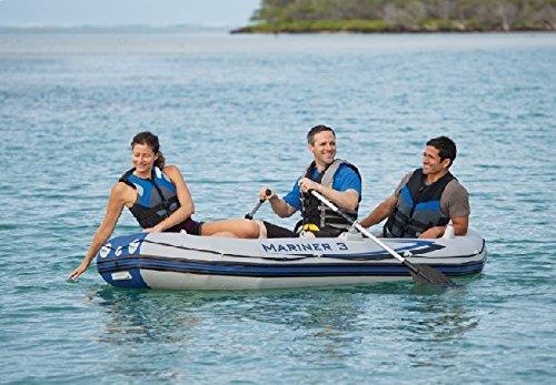 Canotto Gommone per 3 Persone con Remi Pompa Sport Mare Lago Mariner 3 -  Intex - Piscine e giochi in spiaggia - Giocattoli | IBS