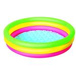 Bestway Piscina summer 3 anelli con fondo gonfiabile 102x25 cm