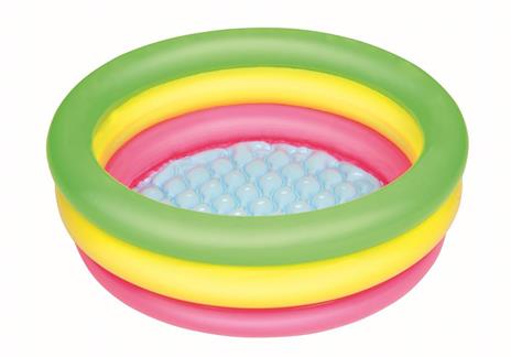 Piscina Summer 3 Anelli Color con Fondo Gonfiabile cm. 70x24