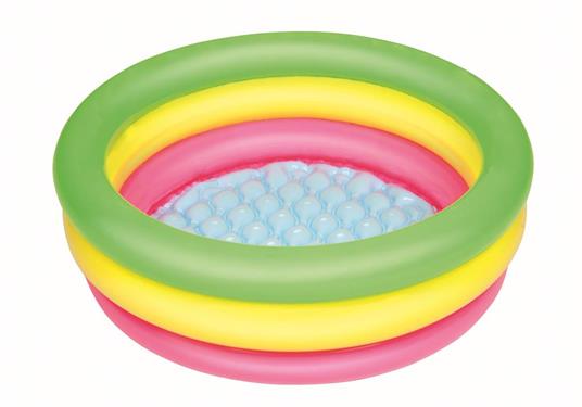 Piscina Summer 3 Anelli Color con Fondo Gonfiabile cm. 70x24