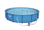 Bestway Steel Pro 56595 piscina fuori terra Piscina con bordi Piscina rotonda 10220 L Blu Grigio