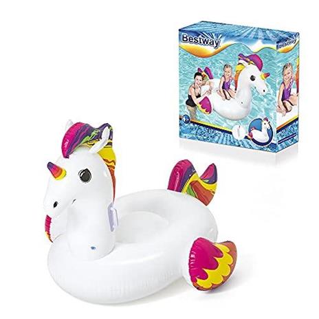 Unicorno Gonfiabile Cavalcabile 150x117cm Bestway 41114 Giochi Piscina - 2