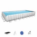 Set Piscina Fuori Terra Power Steel Da 9.56 M X 4.88 M X 1.32 M Di Bestway