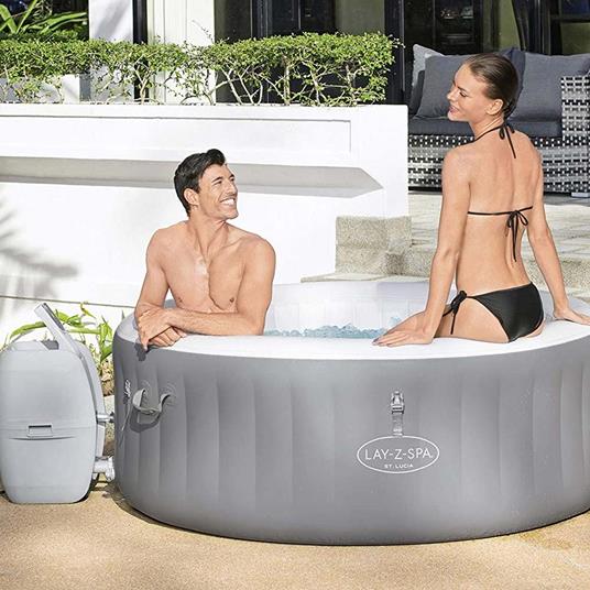 Vasca Piscina Idromassaggio Gonfiabile Lay-Z Spa 2 Posti 170x66 + Pompa  Bestway - Bestway - Casa e Cucina | IBS