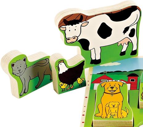 Puzzle Forme In Piedi Animali Fattoria - 8